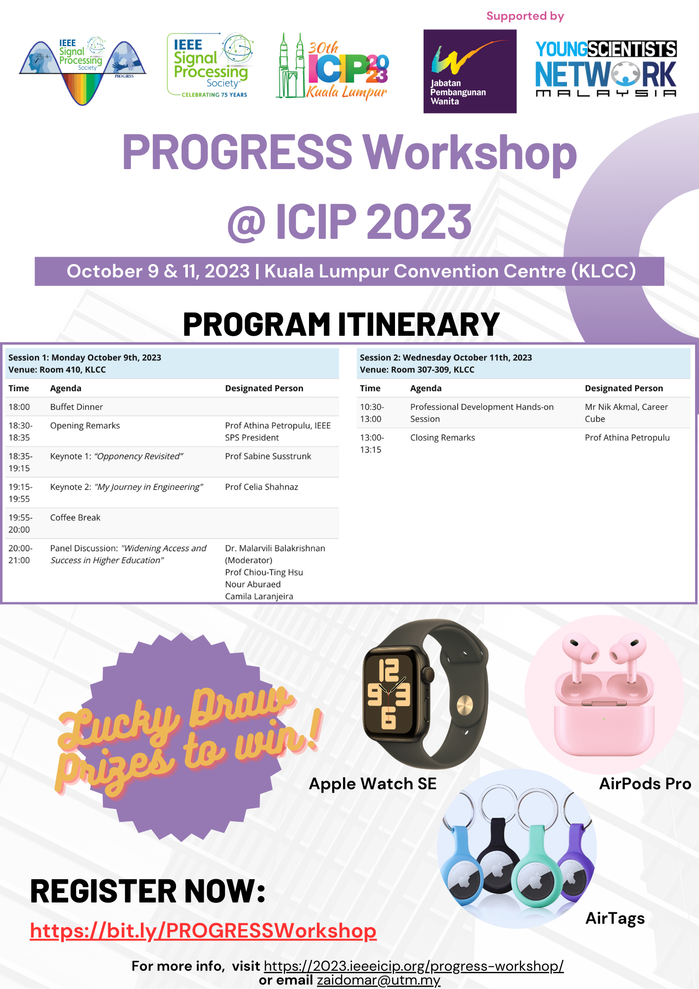 PROGRESS Workshop Lucky Draw